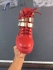 Giuseppe Zanotti Double Gold Bar Latch Clasp Leather High Top Sneakers in all red 